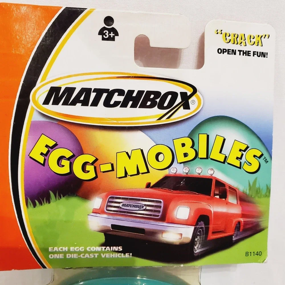 2002 Matchbox Egg-Mobiles 3 Eggs Each Contains One Matchbox Car, Pkg Has Issues